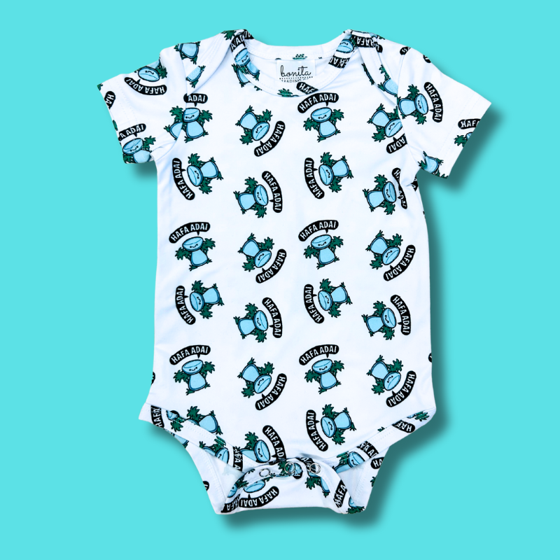 Hafa Adai Latte Pattern Onesie