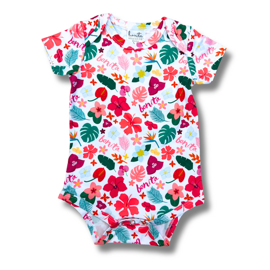 Bonita Flores Pattern Onesie