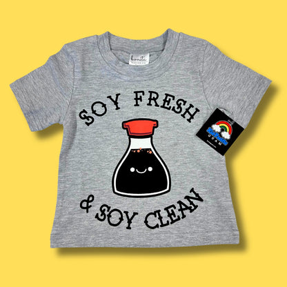 Soy Fresh Soy Clean Tee Gray