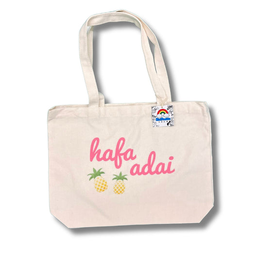 Canvas Tote Hafa Adai Pineapple