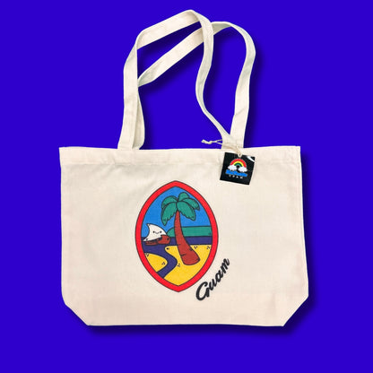 Canvas Tote Kawaii Guam Seal