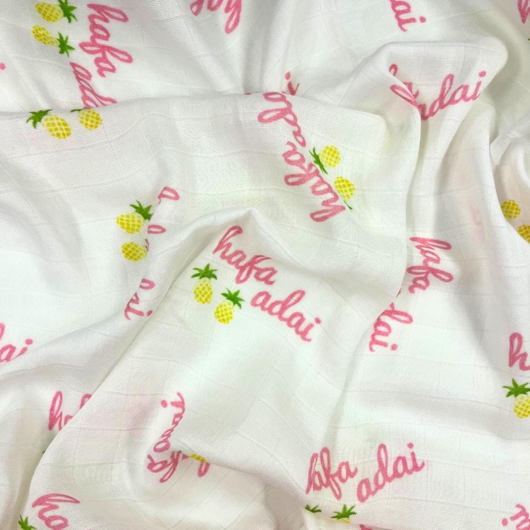 Muslin Swaddle Hafa Adai Pineapple